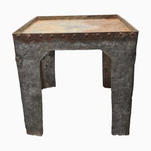 Industrial Nailed Side Table, 1890s