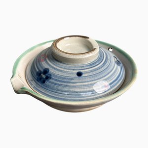 Japanese Decorative Ceramic Cooking Pot, 1960s