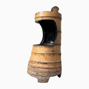 Vase Ikebana Antique en Bambou Laqué, 1920s