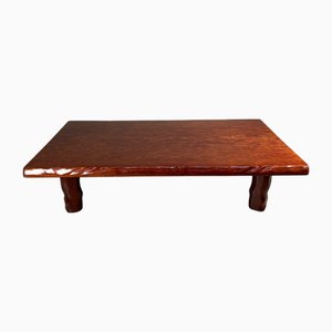 Tavolo basso grande e minimalista in legno, Giappone, anni '60