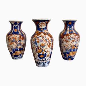 Vases Imari Anciens, Japon, 1900, Set de 3