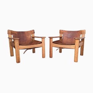 Natura Ledersessel von Karin Mobring für Ikea, 1970er, 2er Set