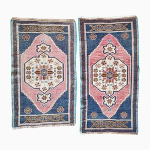 Small Turkish Traditional Rugs, Set of 2