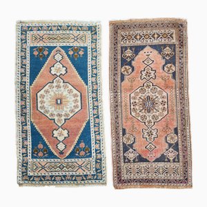 Small Turkish Area Rugs, Set of 2