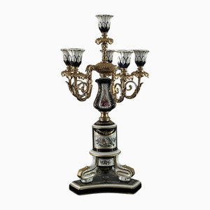 Porcelain Candlestick by Giulia Mangani for Sevres, 1940s