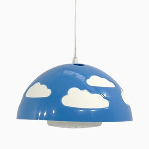 Blue Fun Cloud Pendant Lamp attributed to Henrik Preutz for Ikea, 1990s