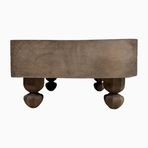 Go Board Low Keyaki Wood Table, Japan, 1920s