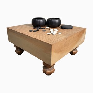 Vintage Go Game Board Goban Kaya, Japan, 1920, Set of 3