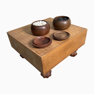 Vintage Go-Spielbrett Goban Kaya, Japan, 1920, 3er Set