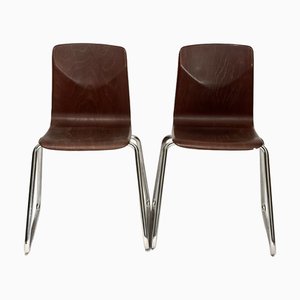 Stapelstühle aus Pagholz von Thur-Op, 2er Set