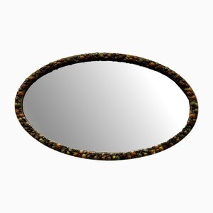 Miroir Gesso Ovale Doré, 1930s