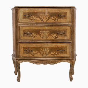 Vintage Italian Wooden Florentine Chest of Drawers, 1970s