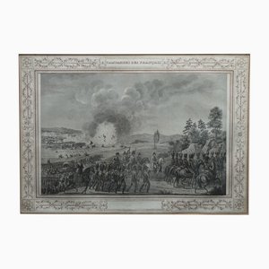 Francois Louis Couché, Napoleon's Retreat after the Battle of Leipzig, 1813, Engraving
