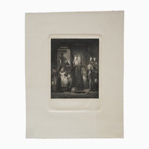 Johann Baptist Sonderland d'après Peter Schwingen, St. Martin's Eve, années 1800, gravure sur cuivre