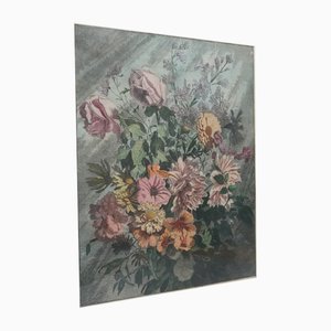 Ludwig Bartning, Still Life with Summer Flowers, 1895, Copper Engraving
