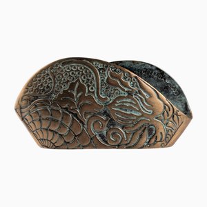 Bronze Card Holder with Design by Antoni Gaudí