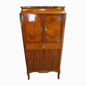 Antique Louis XV Style Rosewood Sheet Music Cabinet from Brevet Paris, France, 19th Century