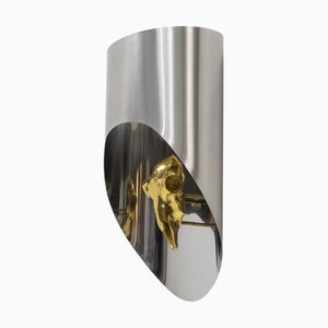 Totem Wall Lamp by Maria Pergay, France, 1970s