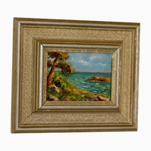 Acke Hermann, Sea View, 1960s, Oil on Panel, Framed