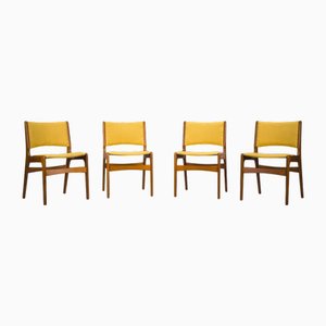 Mid-Century Model 89 Dining Chairs attributed to Erik Buch, Set of 4