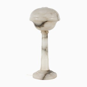 Art Deco Alabaster Tischlampe, 1930er