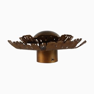 Lampada da parete Sun Mid-Century moderna in ottone di Svend Aage Holm Sørensen, Danimarca, 1960