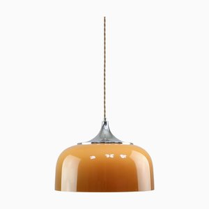 Braune Space Age Hängelampe von Guzzini, 1960er
