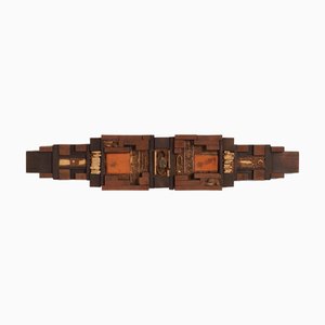Brutalist Wall Sculpture by Paul Kingma, 1975