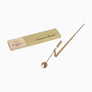 Lampett Wall-Mounted Candle Holder in Brass, Skultuna, Sweden, 1970s