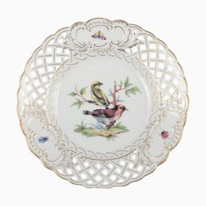 Offener Spitzen Porzellanteller, Meißen, Deutschland, 1890er