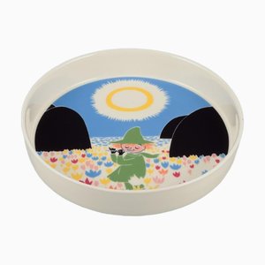 Bandeja grande de porcelana con ilustraciones de Moomins, Arabia, Finlandia
