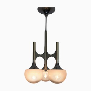 Chrome Chandelier attributed to Gaetano Sciolari, Italy, 1960s