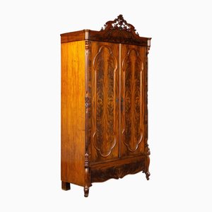 Antiker Louis Philippe Kleiderschrank, 1800er