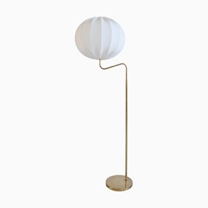 Mid-Century Modern Brass Floor Lamp from Bergboms, Sweden, 1970s