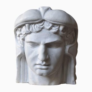 Handgeschnitzte Mithridates Büstenskulptur, 20. Jh., Marmor