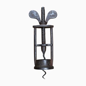 Late 18th Century English Two Pillar Corkscrew with Butterfly Nut Handle