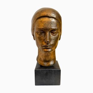 Robert Delnest, Woman's Bust, 1961, Bronze
