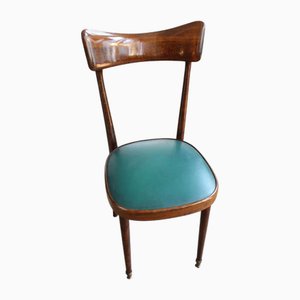 Chaises Vertes attribuées à Pirelli Sapsa, 1950s, Set de 6