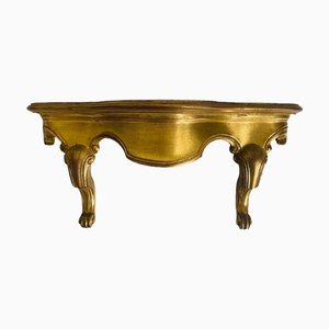 Vintage Florentine Style Wall Console in Gilt Wood