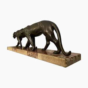 Art Deco Panther, 1920s, Bronze
