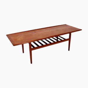 Dänischer Teak Couchtisch von Grete Jalk für Glostrup Møbelfabrik, 1960er