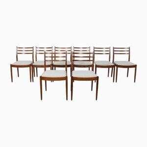 Sedie da pranzo Mid-Century moderne in teak di Victor Wilkins per G-Plan, anni '60, set di 8
