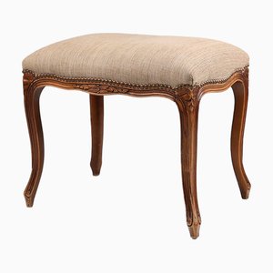 Französischer Ottomane im Louis XV Stil aus geschnitztem Holz, 1950er