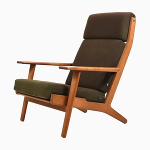 Sillón Ge-290 con respaldo alto de Hans J. Wegner para Getama, años 50