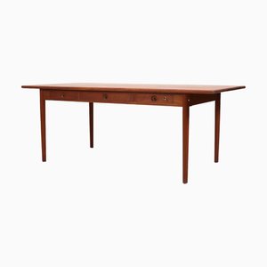 Teak Pp-312 Desk by Hans J. Wegner for Pp Møbler, 1960s