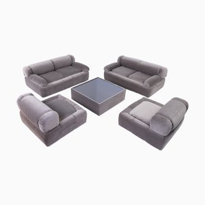 Living Room Set, Italy, 1970s, Set of 5