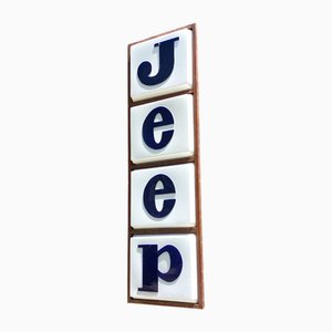 Cartel de concesionario Jeep vintage, años 60