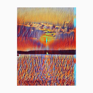 Ian Jones, Tramonto orientale in Thailandia, Stampa digitale