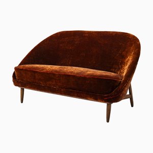 Model 115 Two-Seater Sofa in Velvet by Theo Ruth for Artifort, 1958