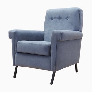 Blauer Italienischer Vintage Stuhl, 1970er